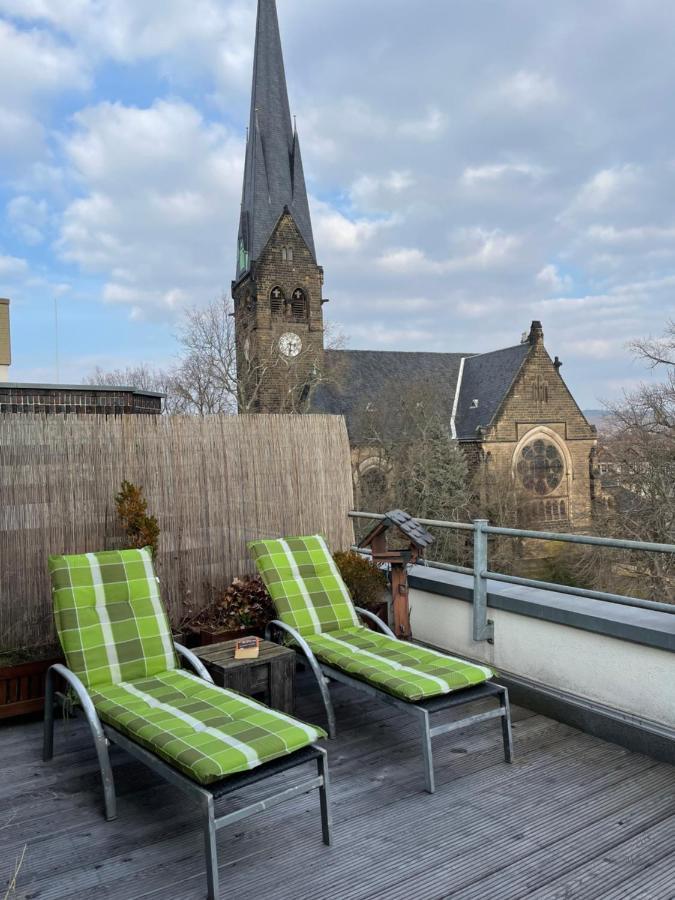 Dachterrassen Idylle Ueber Den Daechern Dresdens Buitenkant foto